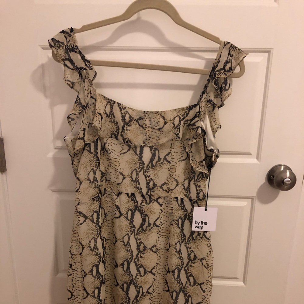 By The Way Snakeskin Dress